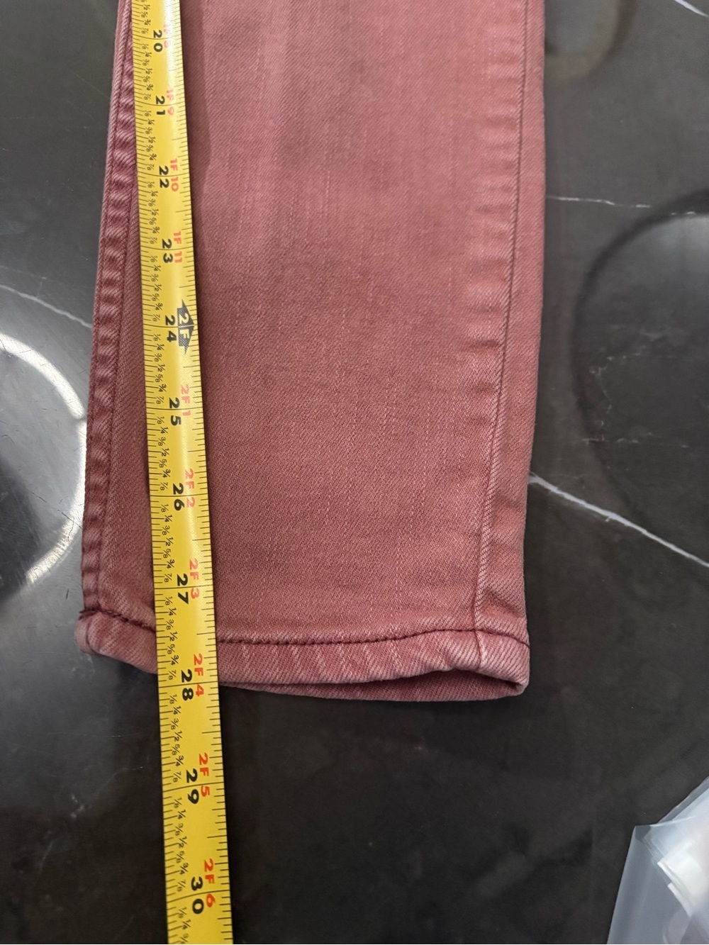 Free People Skinny Leg Ankle Faded Jeans in Rust Pink Women’s 28 Grunge,90s,boho - Picture 9 of 9